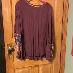 Keyhole back blouse